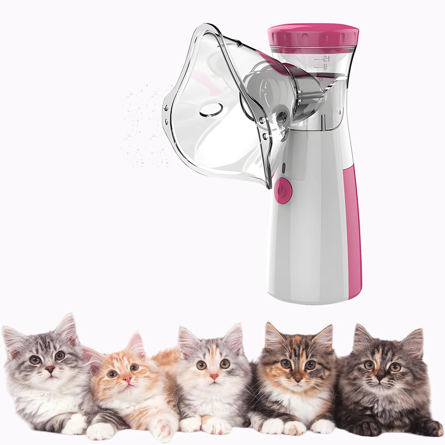 Vet-Recommended Pet Nebulizer for Dogs & Cats - Electronic Animal Nebulizer for Respiratory Treatment at Home