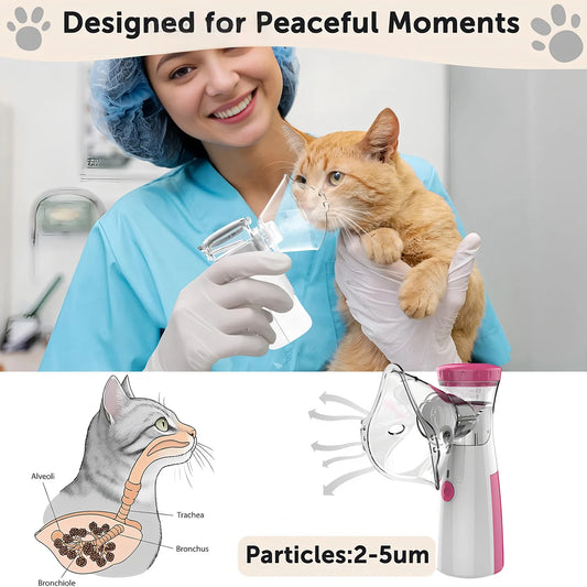 Pet Nebulizer for Dogs & Cats - Electronic Animal Nebulizer