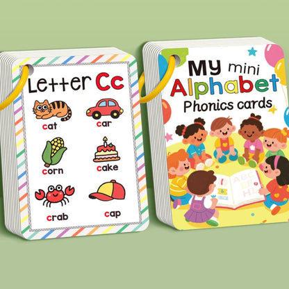 156 Words A-Z Learning Cards with Pictures, 27 English Word Cards, Educational Cognitive Games