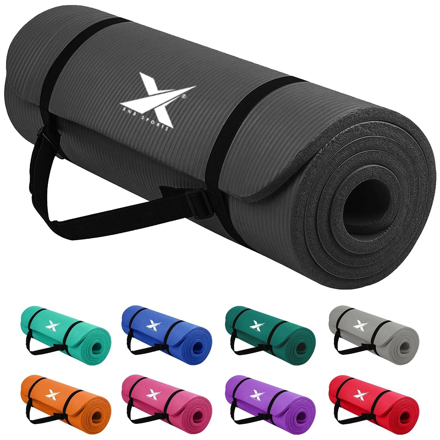 XN8 Yoga Mat 10mm 15mm Thick NBR Non-Slip Exercise Gym Fitness Mat